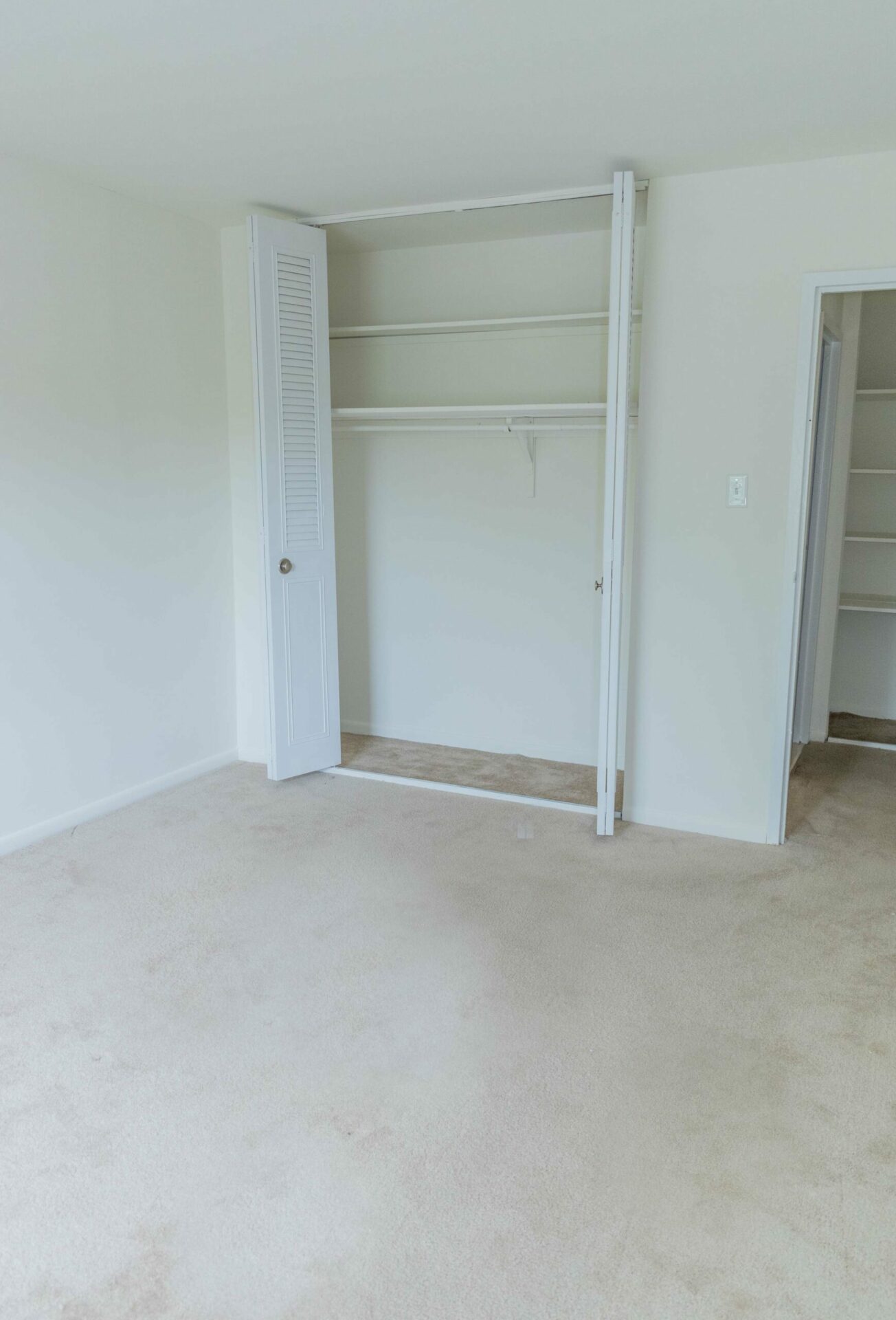 Westover Village carpeted bedroom with closet