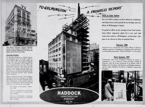 Flyer about renovations from the 1950s on 901 Market Street