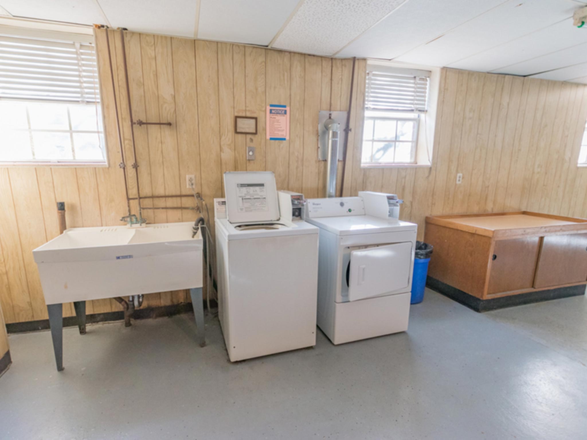 On-site laundry facility for residents.