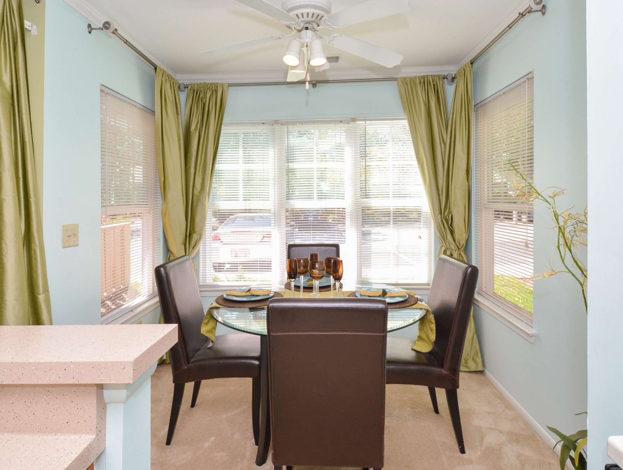 Spring House Apartments dining room with table and chairs