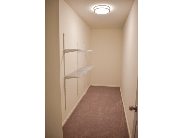 Willow Ridge Village Apartments walk-in closet with lighting